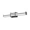 Z-Lite Harrison Vanity, 1-Light, 25 In.W x 4 In.L x 4.75 In.H, Matte Black/Frosted 1011-25W-MB-LED - alternate 6